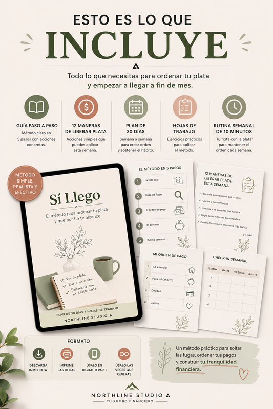 Sí Llego | Método de 30 Días para Ordenar tu Plata