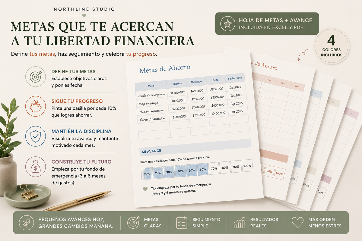 Control de Gastos | Plantilla Excel + PDF Imprimible