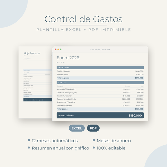 Planner Control de Gastos