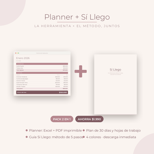 Pack Planner + Sí Llego