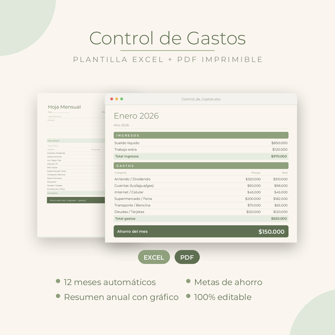 Planner Control de Gastos