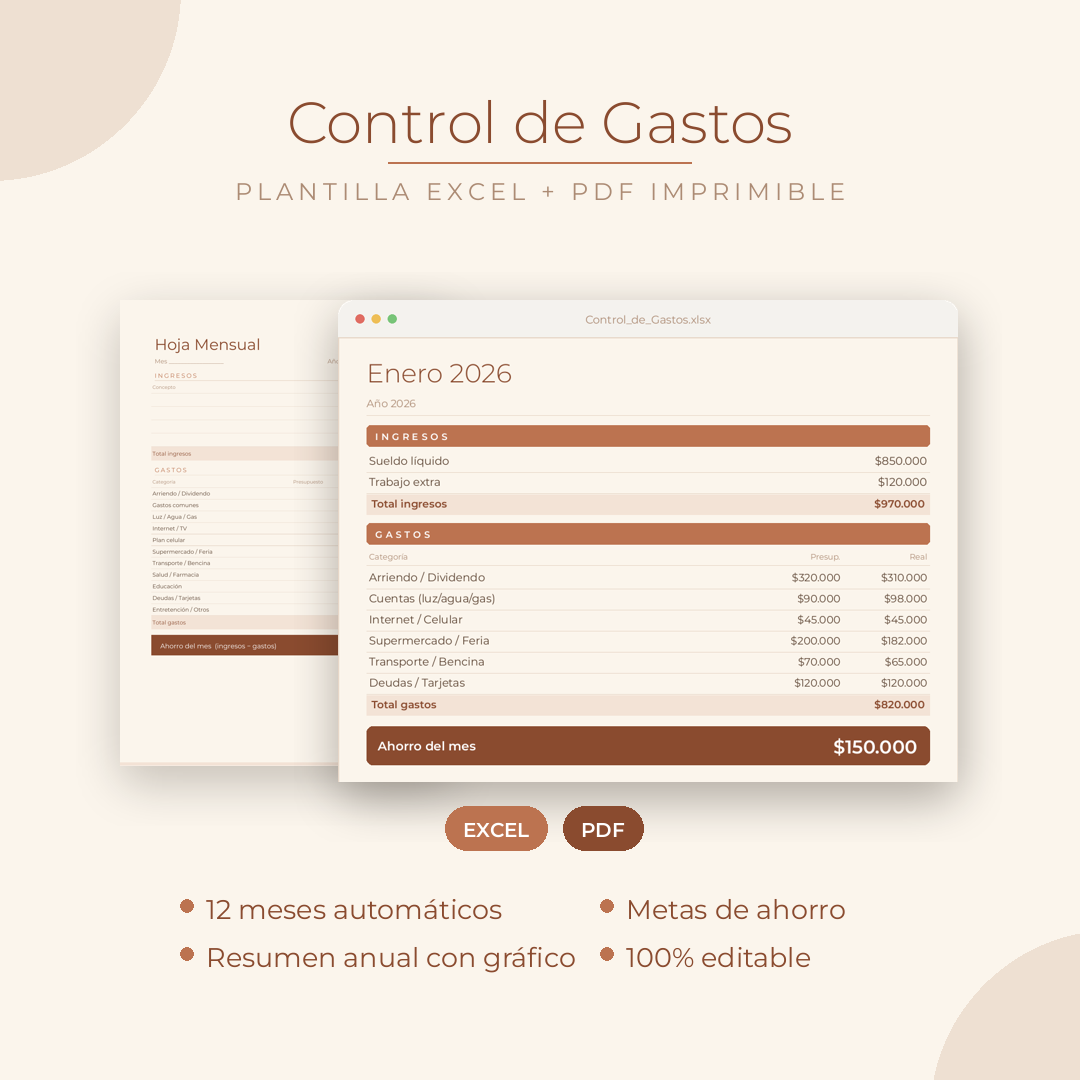 Planner Control de Gastos